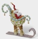 Santa in Sleigh Jeweled Box